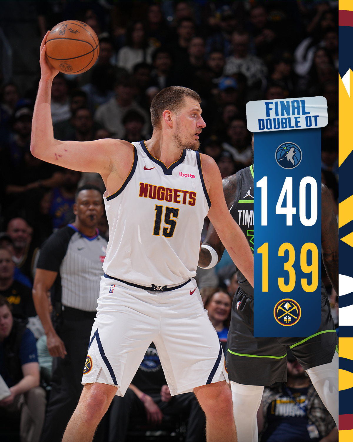 61分+11篮板+10助攻成就60+三双，约基奇再创纪录却