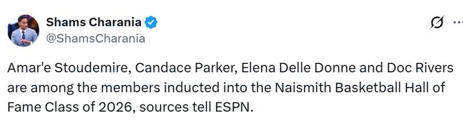 四名篮球传奇入选2026届名人堂：从教练到球星的