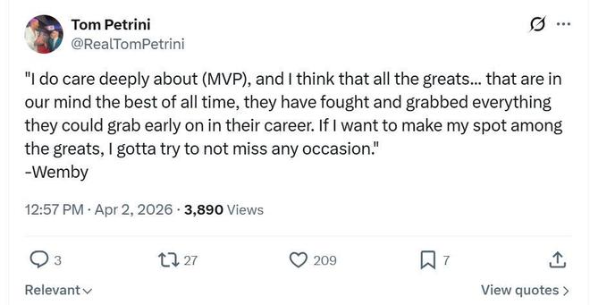 文班亚马41+18创历史最佳率队豪取10连胜