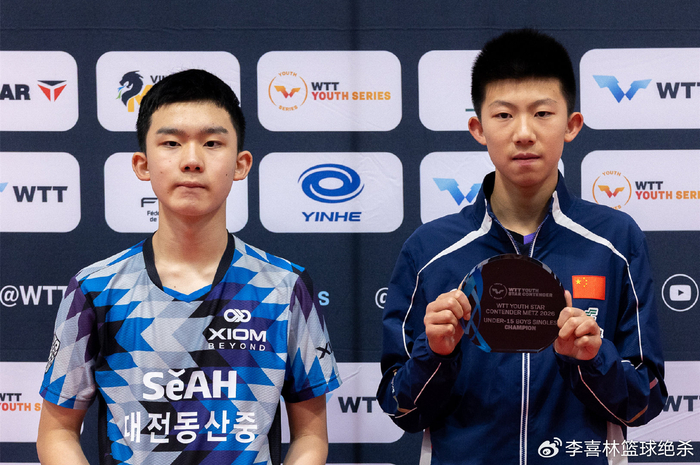 13岁陈逸舟横扫U15世界第一李承洙 5冠1亚震撼乒坛